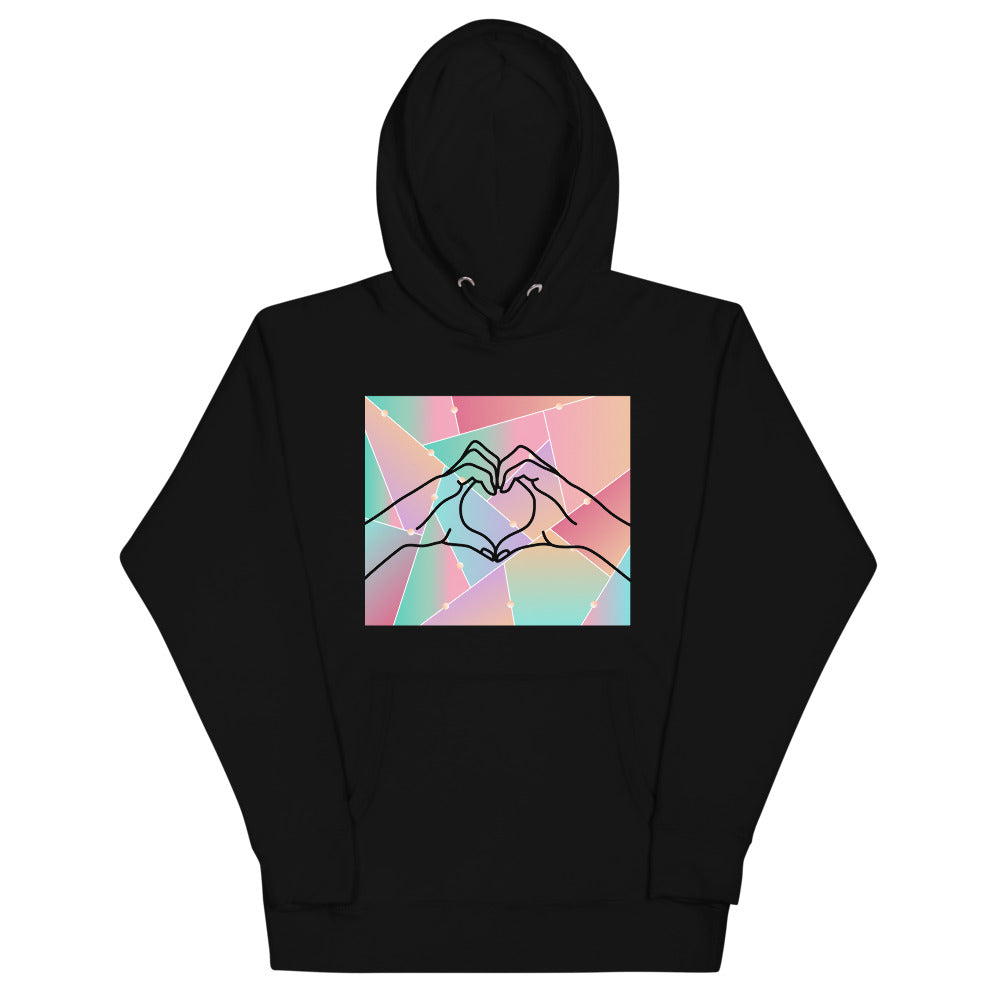 PLUR Love Hands Unisex Hoodie - AVAILABLE IN TWO COLORS!