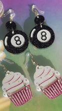 Load and play video in Gallery viewer, Birthday Cake$ Glitter Earrings
