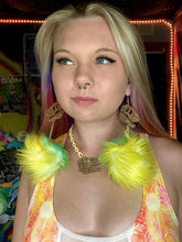 Load image into Gallery viewer, Dino Dreamz Fluff Earrings and Choker Set
