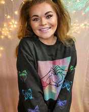 Load image into Gallery viewer, Plur Love Hands Unisex Butterfly Sleeves Sweatshirt - AVAILABLE IN 3 COLORS!
