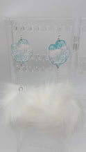 Load and play video in Gallery viewer, Crystal Queen Holographic Fluff Earrings
