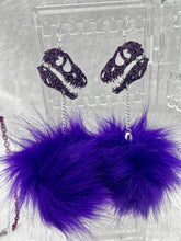 Load image into Gallery viewer, Grape Glitter Dino Dreamz 2.0 Earrings &amp; Necklace Set
