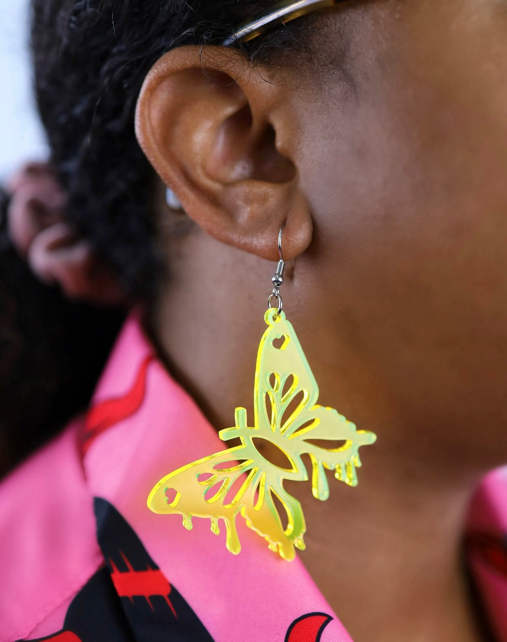 Butterfly Drip Earrings - UV Reactive! More colors available