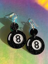 Load image into Gallery viewer, Signs Point to Yes - Magic 8 Ball Earrings
