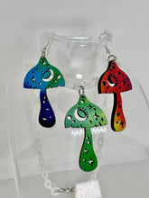 Load image into Gallery viewer, Tie Dye Mushroom Earrings and Necklace

