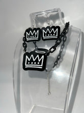 Load image into Gallery viewer, Charles the First Engraved Earrings and Necklace Set

