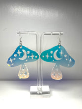 Load image into Gallery viewer, XL Holographic Magic Mushroom Earrings
