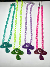 Load image into Gallery viewer, Magic Mushroom Glitter Earrings and Necklace - More Colors Available!
